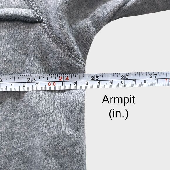 Arrow Fleece Pullover Sweater Mens Large Gray Gorpcore Minimalist Spring Casual - Picture 6 of 8